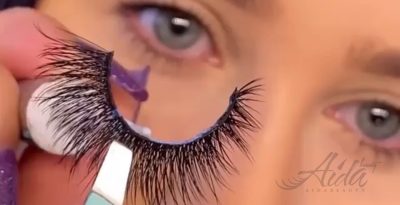 آموزش چسباندن مژه