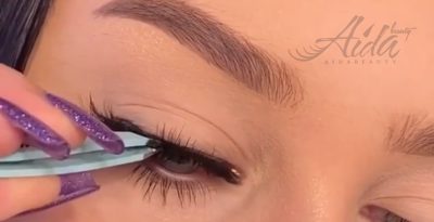 آموزش چسباندن مژه