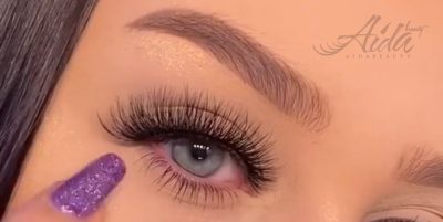 آموزش چسباندن مژه